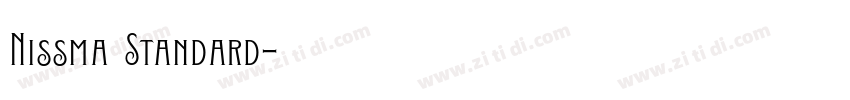 Nissma Standard字体转换